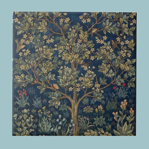 Vintage William Morris–Tree of Life Ceramic Tile