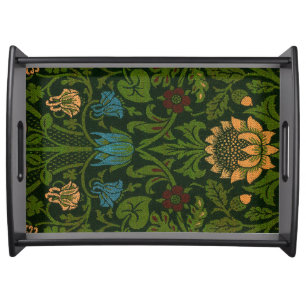 Vintage William Morris Violet and Columbine Serving Tray