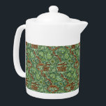 Vintage William Morris Wandle Pattern Teapot<br><div class="desc">The embellishment on this product is inspired by Wandle, a William Morris pattern, created in 1884. Morris named the pattern in honor of River Wandle, a tributary of the River Thames in south London, which passed by his Merton Abbey workshop and was very helpful in the dyeing process used to...</div>