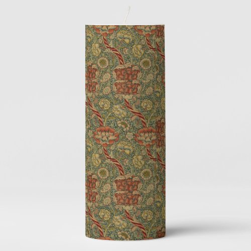 Vintage William Morris Wandle Pillar Candle