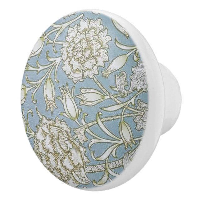 Vintage William Morris Wild Tulip    Ceramic Knob (Right)