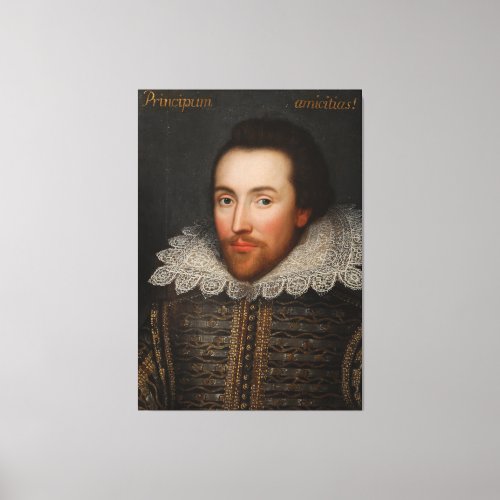 Vintage William Shakespeare Portrait Canvas Print