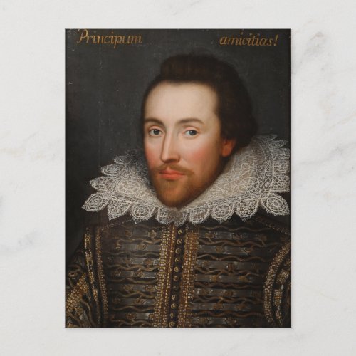 Vintage William Shakespeare Portrait Postcard