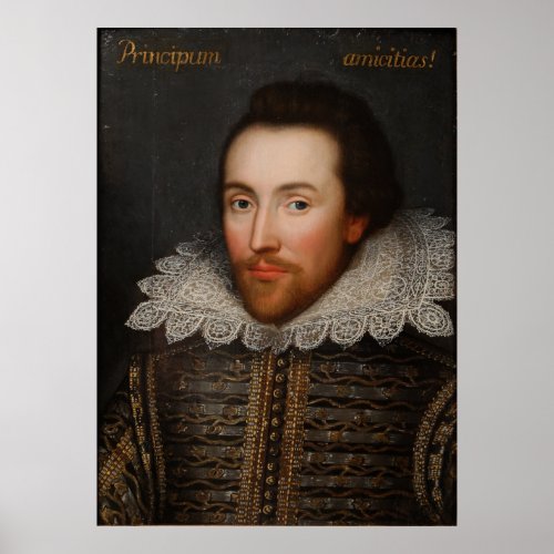 Vintage William Shakespeare Portrait Poster