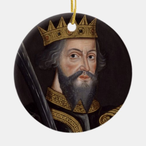 Vintage William The Conqueror Portrait Ceramic Ornament