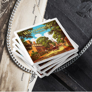 Vintage Williamsburg Virginia Magnet