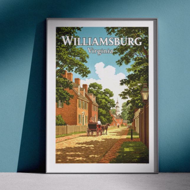 Vintage Williamsburg Virginia Poster (Creator Uploaded)