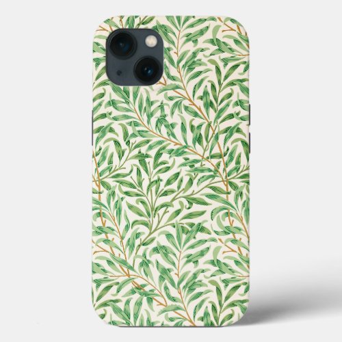 Vintage Willow Bough Ornament Illustration iPhone 13 Case