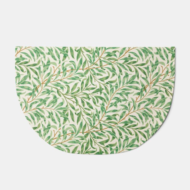 Vintage Willow Bough Ornament Illustration Doormat (Front)