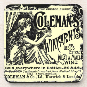 Vintage Wincarnis Tonic Ad Beverage Coaster