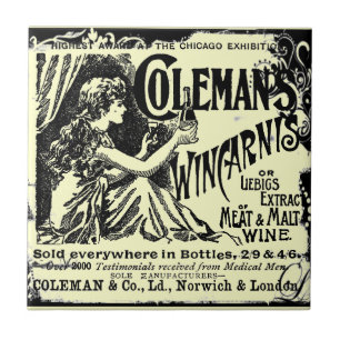 Vintage Wincarnis Tonic Ad Tile