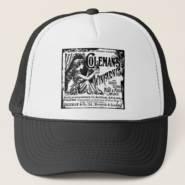 Vintage Wincarnis Tonic Ad Trucker Hat (Front)