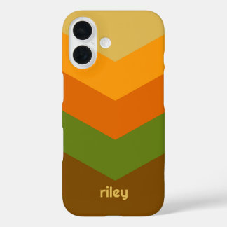 Vintage Windbreaker Color Block Darts Custom Name iPhone 16 Case