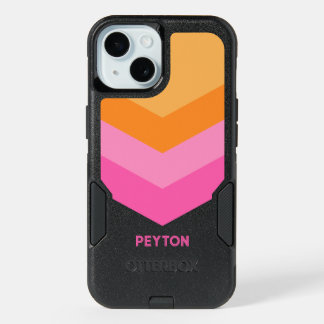 Vintage Windbreaker Color Block Darts Custom Name iPhone 15 Case