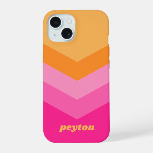 Vintage Windbreaker Color Block Darts Custom Name iPhone 15 Case