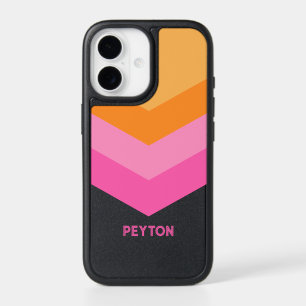 Vintage Windbreaker Color Block Darts Custom Name iPhone 17 Case