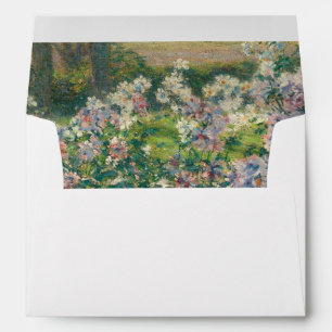 Vintage Windflowers Floral Painting Return Address Envelope