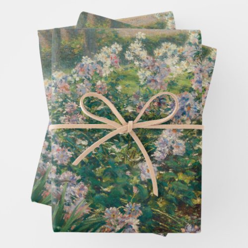 Vintage Windflowers Painting by Ruger Donoho Wrapping Paper Sheets