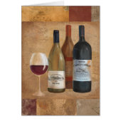 Vintage Wine Bottles and Wine Glass (Front)