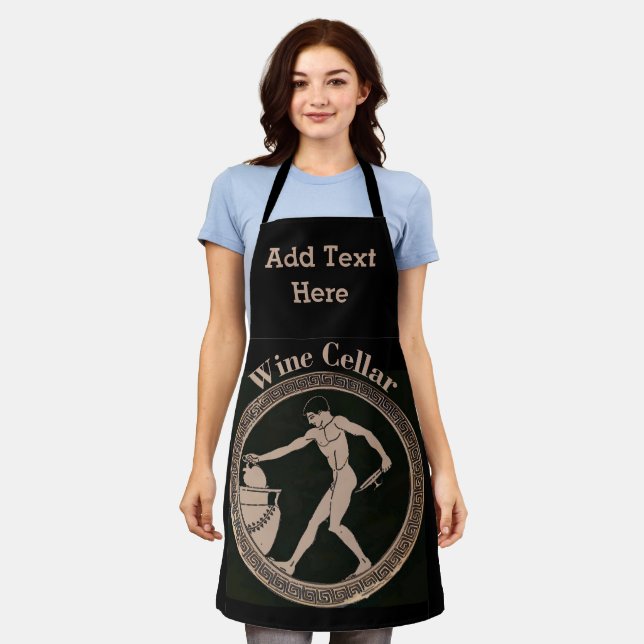 Vintage Wine Design add text, Apron (Worn)