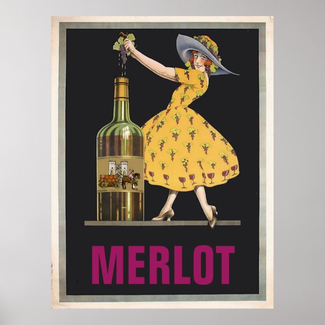 Vintage Wine ,edit text Poster (Front)