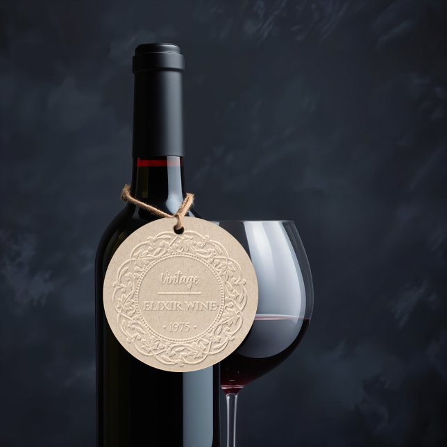 Vintage Wine Hang Tag Embosser (Creator Uploaded)