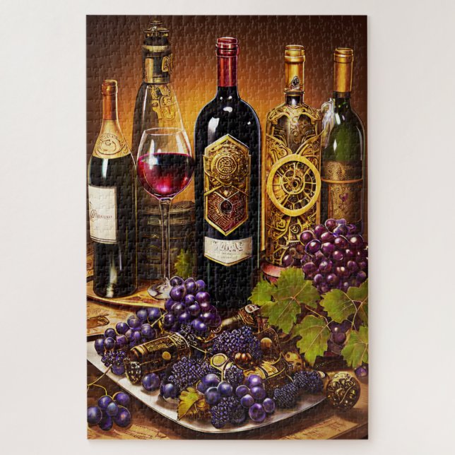 Vintage Wine Jigsaw Puzzle (Vertical)