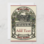 Vintage Wine Label, add text (Front)