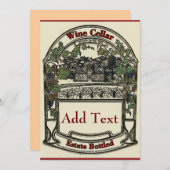 Vintage Wine Label, add text (Front/Back)