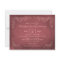 Vintage Wine Label Maroon Wedding Shower