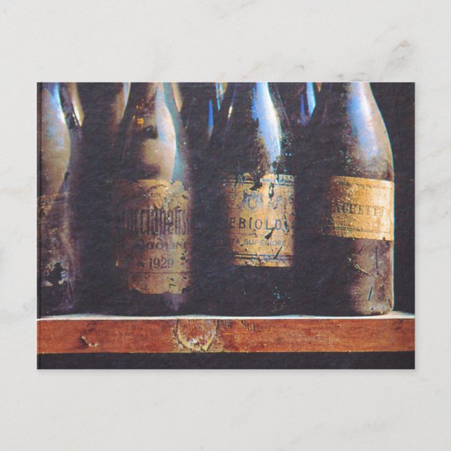 Vintage Wine Postcard (Front)