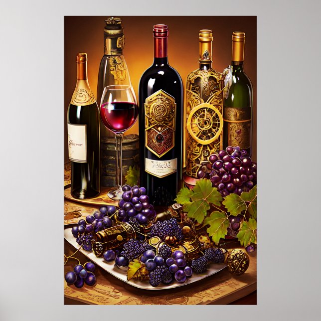 Vintage Wine Poster (Front)