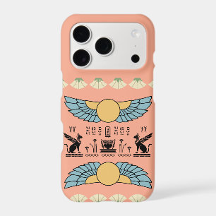 Vintage Winged Sun Geometric/Retro Art Deco iPhone 17 Pro Case