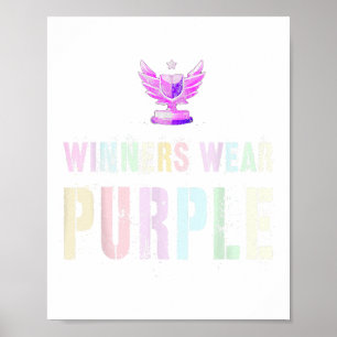 Vintage Winners Wear Purple Summer Camp War Game G Poster