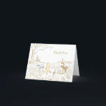 Vintage Winnie the Pooh 100 Acre Wood Birthday Thank You Card<br><div class="desc">Send a heartfelt thank you with the Vintage Winnie the Pooh 100 Acre Wood Birthday Thank You Card. Featuring a vintage-inspired design with Pooh Bear and his friends in the 100 Acre Wood, this charming card captures the magic of Disney. The soft colors and playful characters create the perfect way...</div>