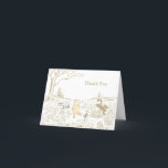 Vintage Winnie the Pooh 100 Acre Wood Birthday Thank You Card<br><div class="desc">Send a heartfelt thank you with the Vintage Winnie the Pooh 100 Acre Wood Birthday Thank You Card. Featuring a vintage-inspired design with Pooh Bear and his friends in the 100 Acre Wood, this charming card captures the magic of Disney. The soft colors and playful characters create the perfect way...</div>
