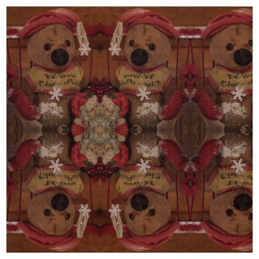 Vintage Winnie the Pooh and Santa Too! Fabric