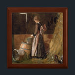 Vintage Winslow Homer Fresh Eggs Gift Box<br><div class="desc">Incorporated in the design on this product is a beautiful reproduction of "Fresh Eggs" an 1874 painting by Winslow Homer (1836 - 1910) who is best known for painting marine subjects. Winslow Homer was an American landscape painter and print-maker who was largely self-taught. He began his career working as a...</div>