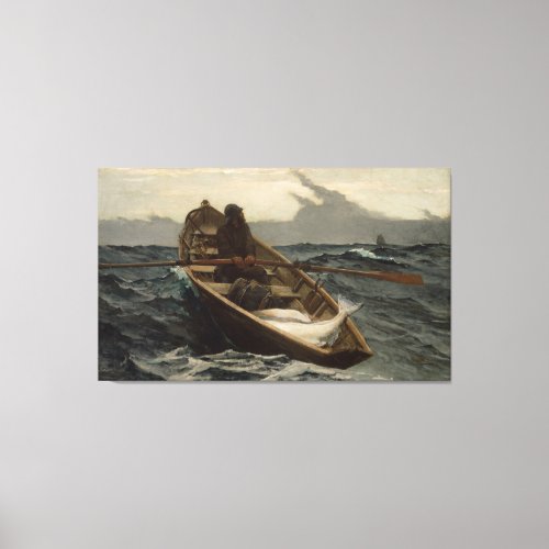 Vintage Winslow Homer Halibut Fishing Canvas Print