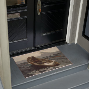 Vintage Winslow Homer Halibut Fishing Doormat