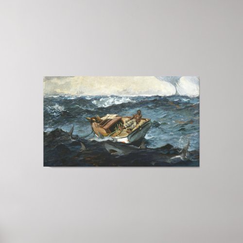 Vintage Winslow Homer The Gulf Stream Canvas Print
