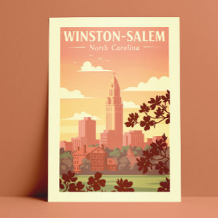 Vintage Winston-Salem North Carolina Postcard