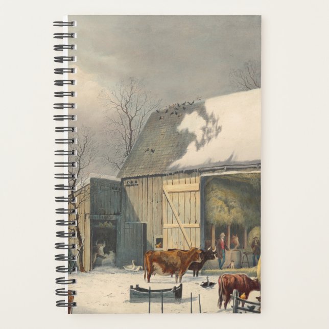 Vintage Winter Farm Planner (Front)