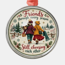 Vintage Winter Friendship Christmas Art