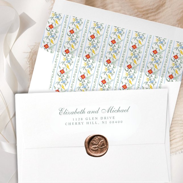 Vintage Winter Garden Wedding Envelope (Creator Uploaded)
