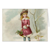 Vintage Winter Girl (Front Horizontal)