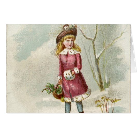Vintage Winter Girl (Front Horizontal)