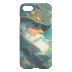 Vintage Winter Old Man Portrait iPhone SE/8/7 Case