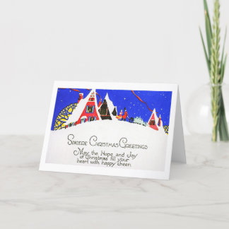 Vintage Winter Scene Holiday Card