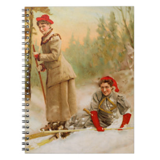  Vintage Winter Ski Tour   Notebook